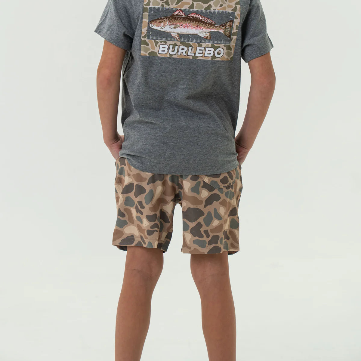 Burlebo Youth Athletic Short - Pintail Camo