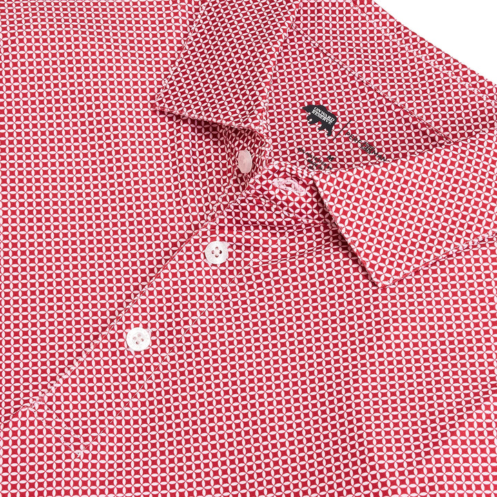 Onward Reserve Scope Printed Performance Polo - Crimson