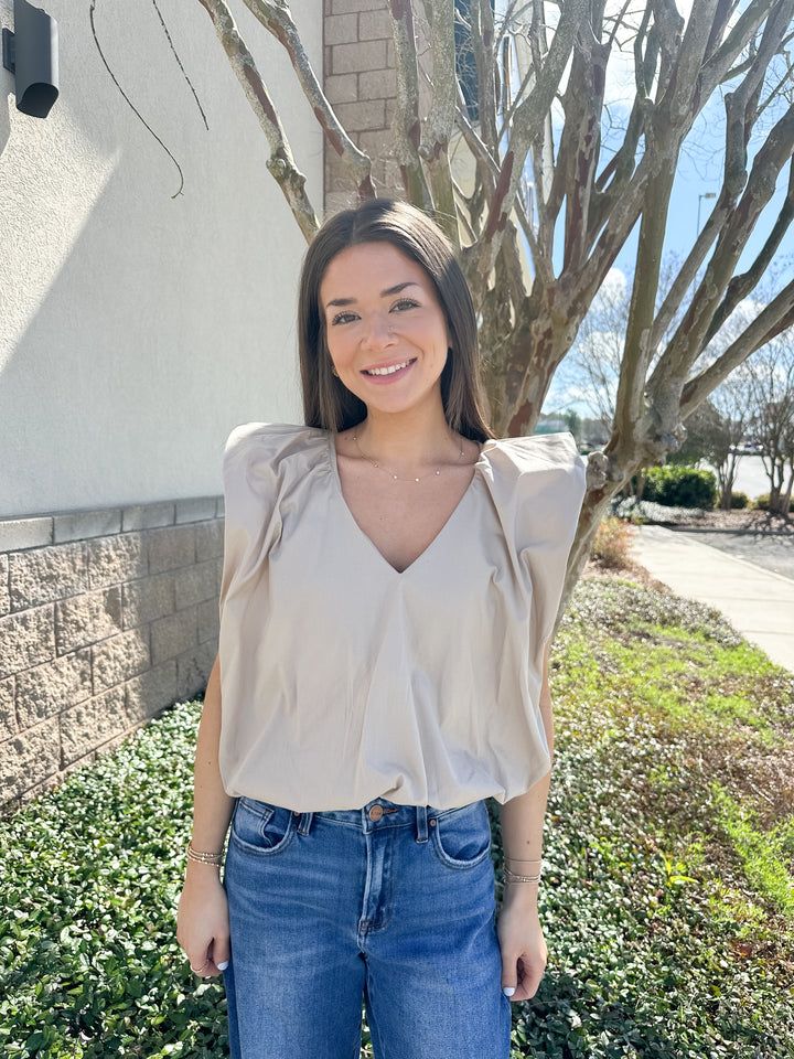Francis Bubble Top - Khaki