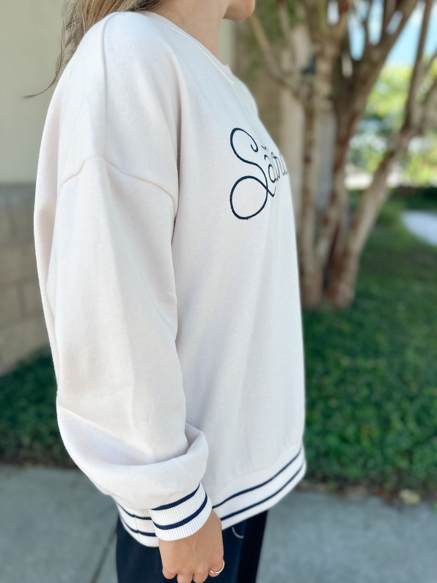 Oversized Saturdays Sweatshirt - Crystal