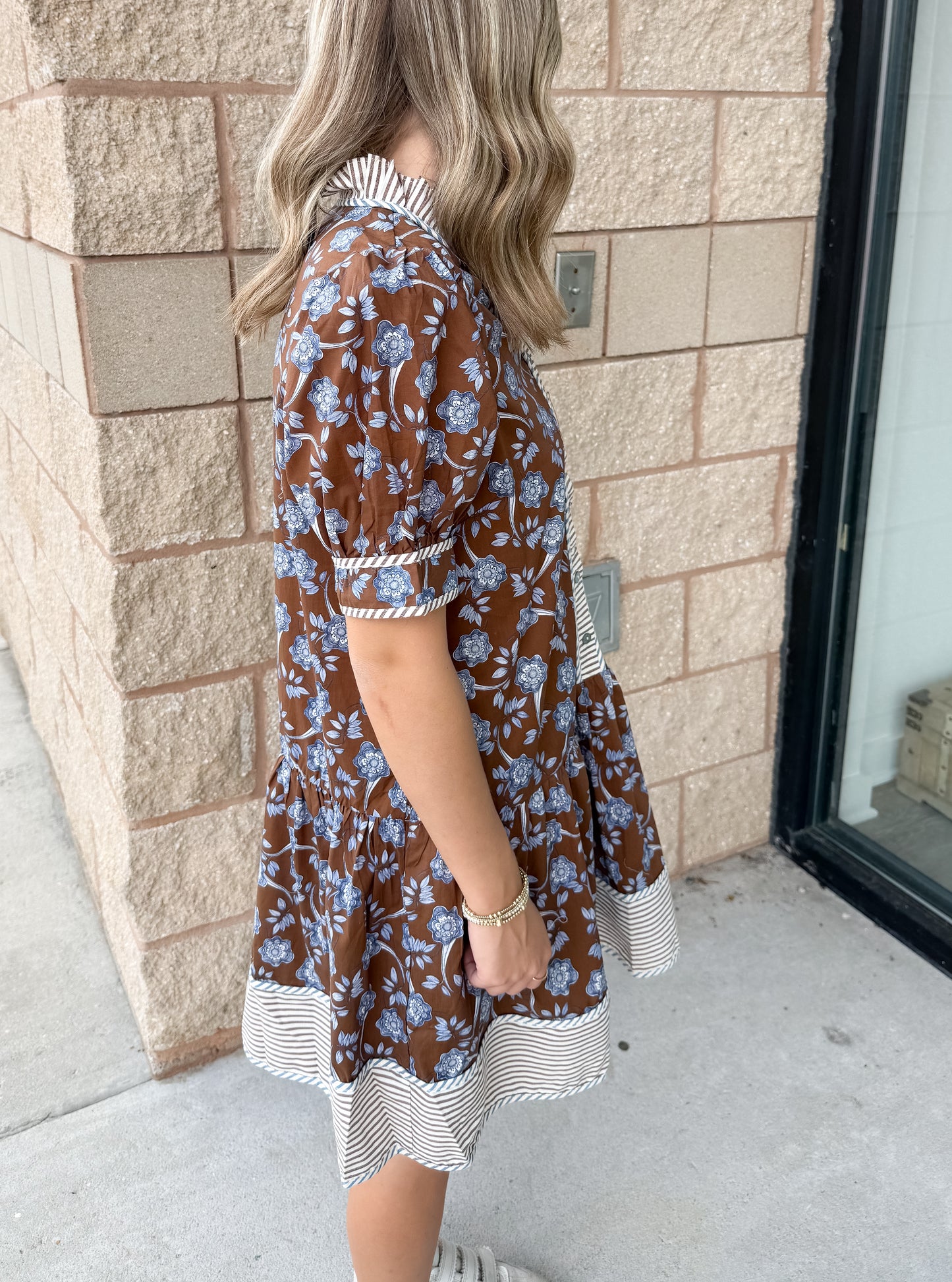 Bluebell Vintage Dress - Brown