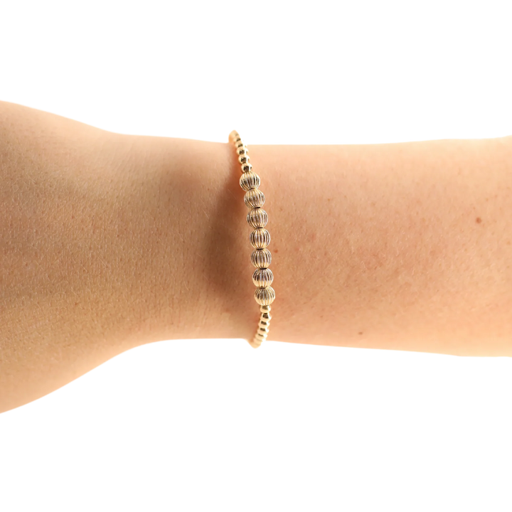 Beaded Blondes Lucky Fluted Bracelet