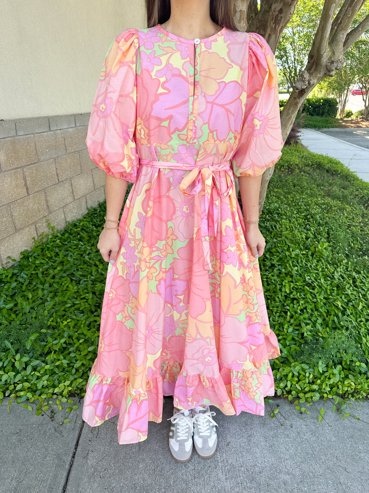 Andrea Belt Maxi Dress