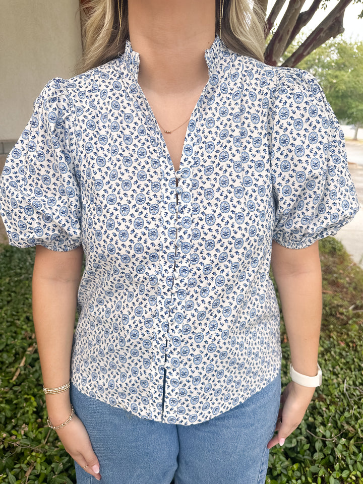 Linda Button Top