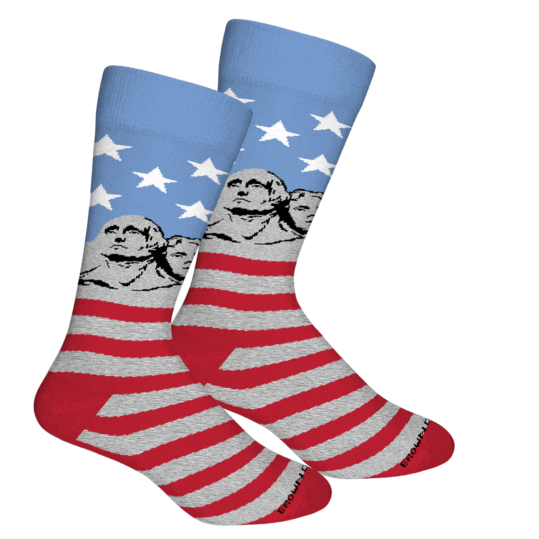 Brown Dog Socks - Rushmore Della Blue