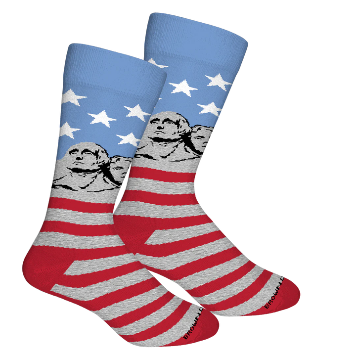 Brown Dog Socks - Rushmore Della Blue