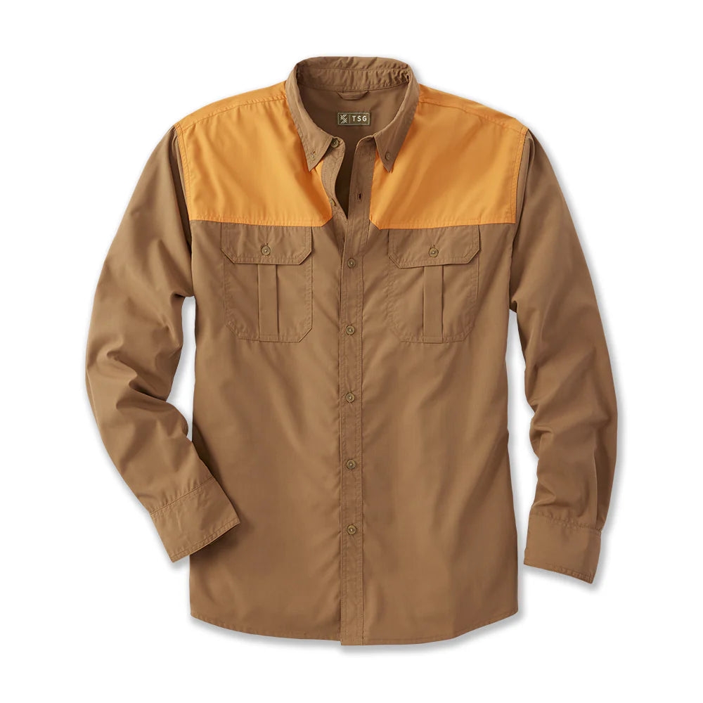 TSG F25 Airetex Rise Sport Shirt - Whiskey/Field Orange