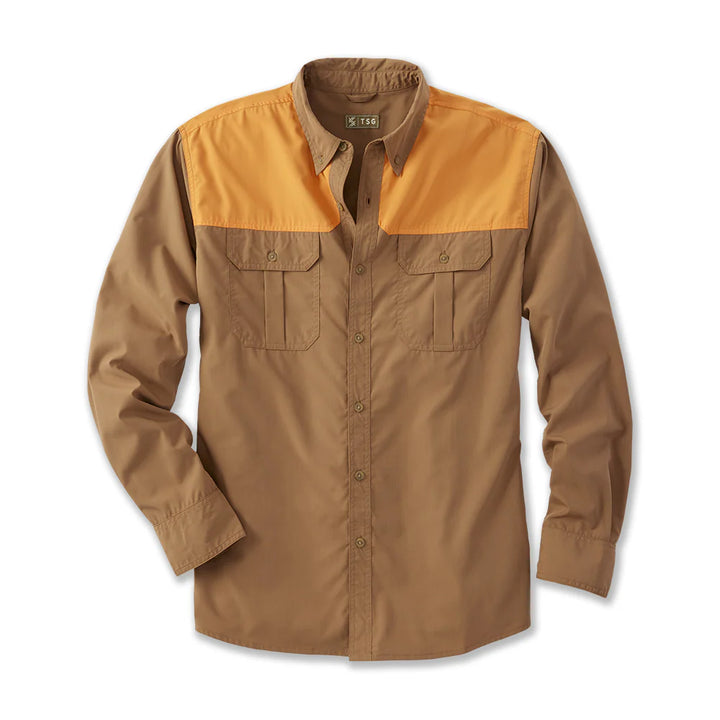 TSG F25 Airetex Rise Sport Shirt - Whiskey/Field Orange