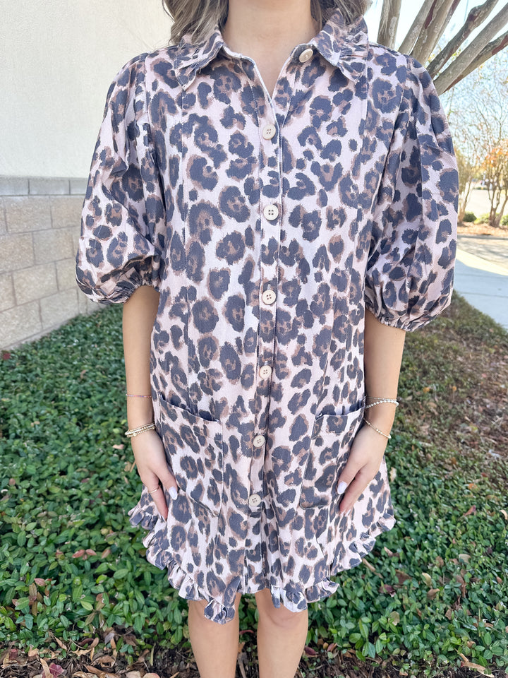 Going Wild Denim Dress