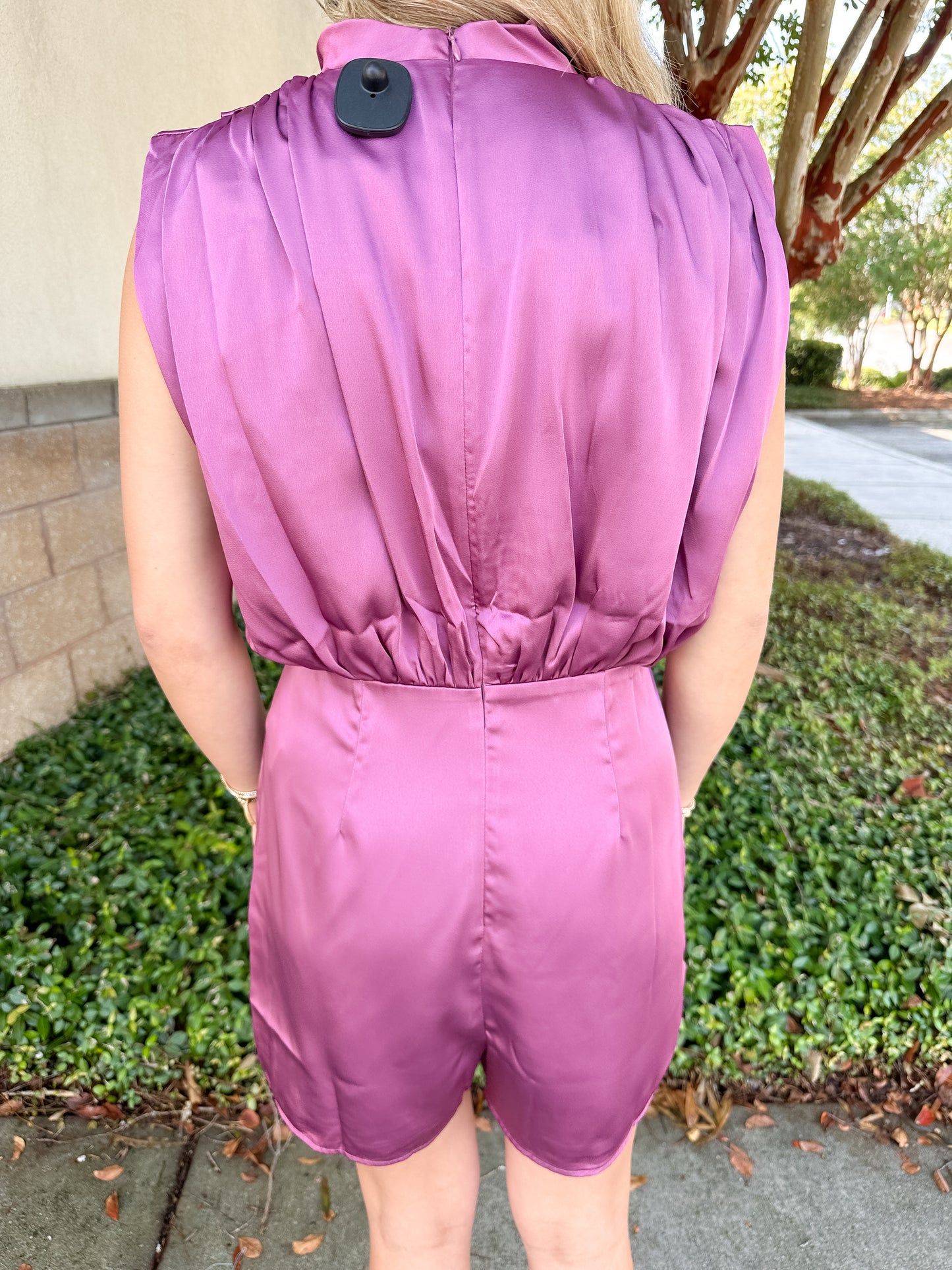 Kristy Satin Romper