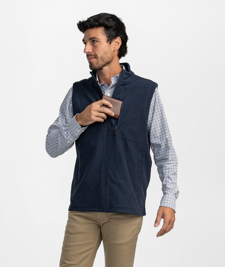 SSCO Men’s Brushline Fleece Vest - Eclipse