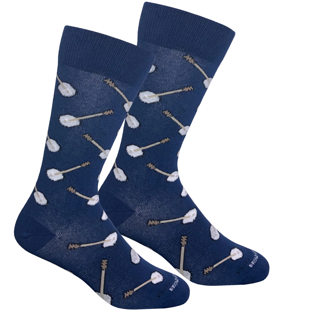 Brown Dog Socks - Dueling Banjos Insignia Blue