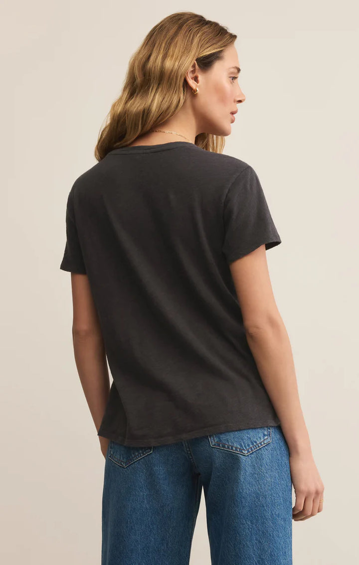 Foundation Slub Tee - Black Sand