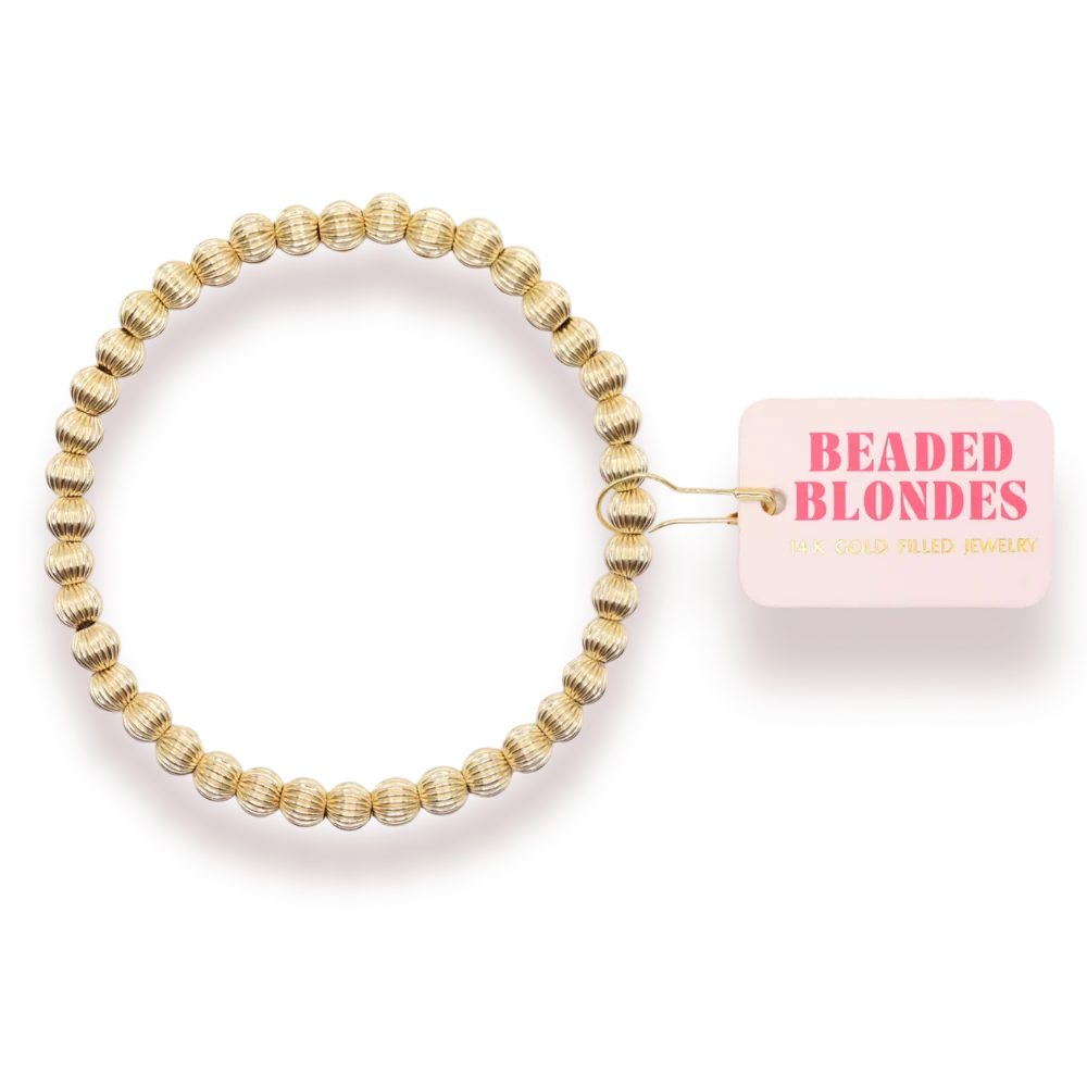 Beaded Blondes Serenity 5MM Fluted Bracelet