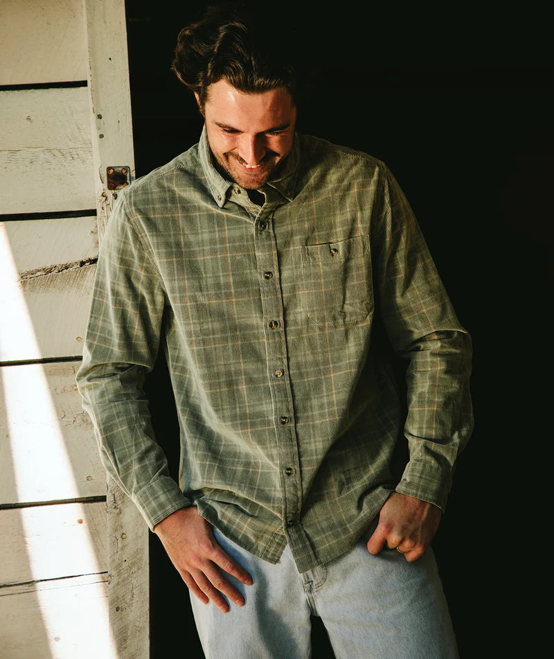 SSCO Men’s Braxton Lightweight Cord Flannel - Timberline