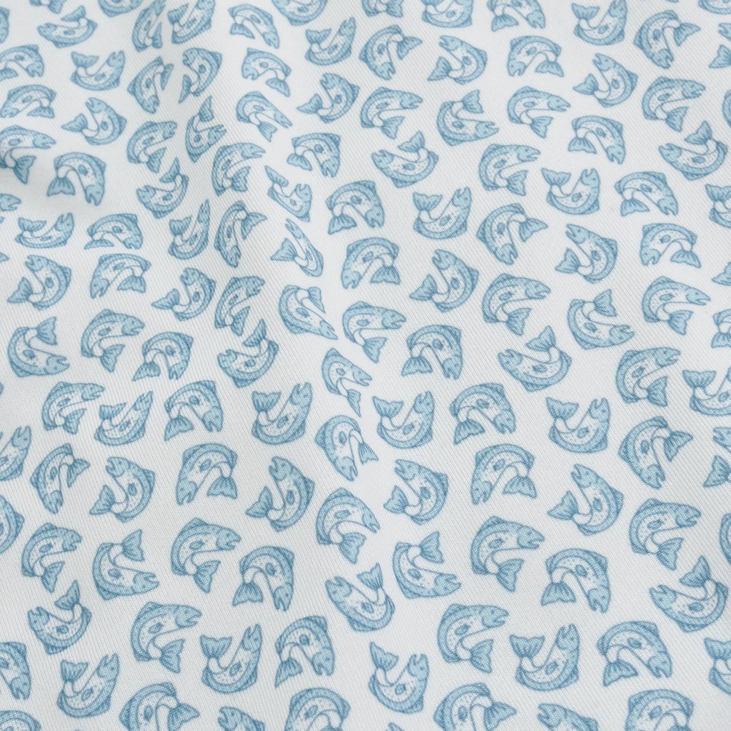 Genteal Spring ‘25 Printed Performance Polo - Trout