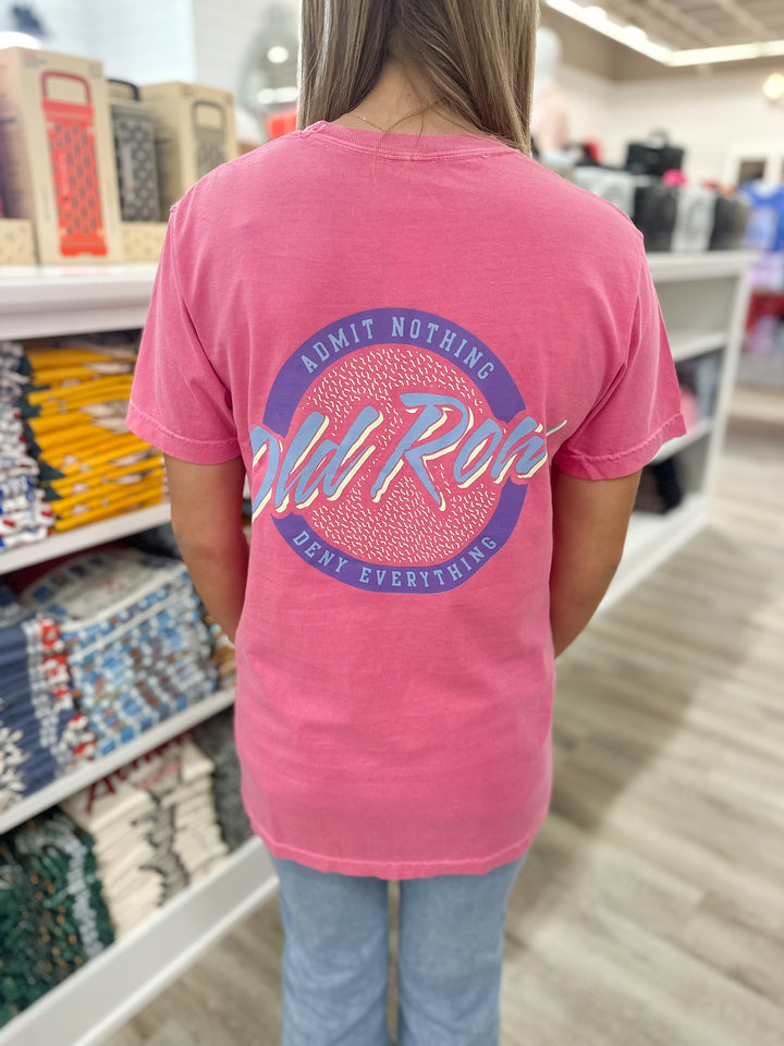 Old Row Circle Logo S/S Pocket T-Shirt - Crunchberry