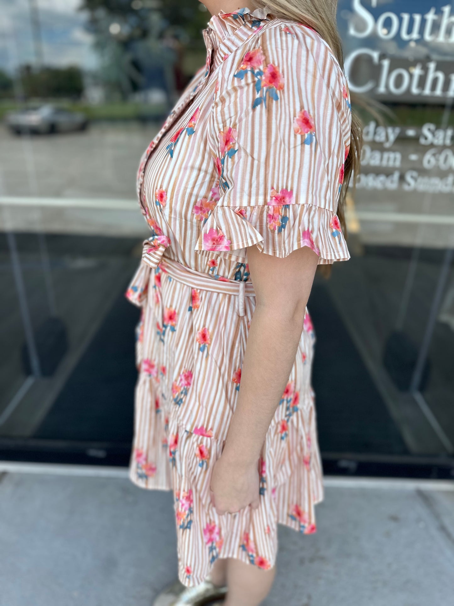 Linda Belted Dress
