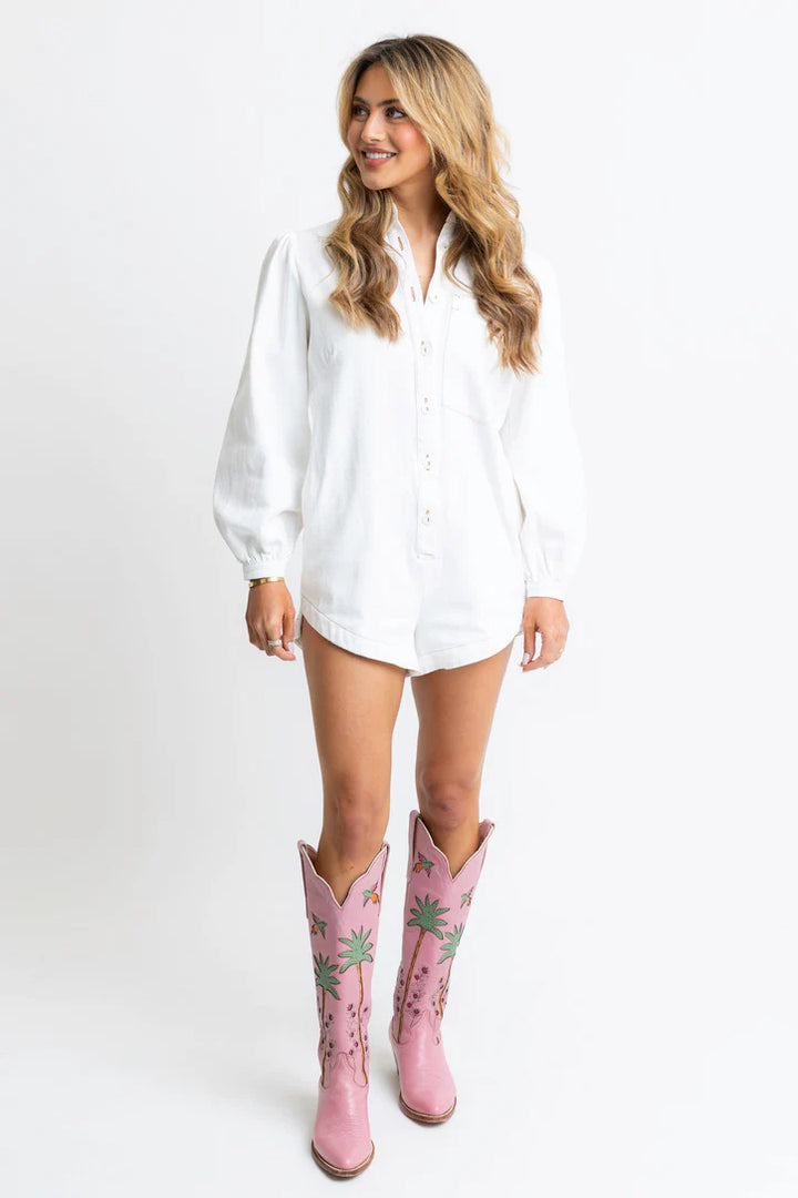 Polly Denim Playsuit Romper