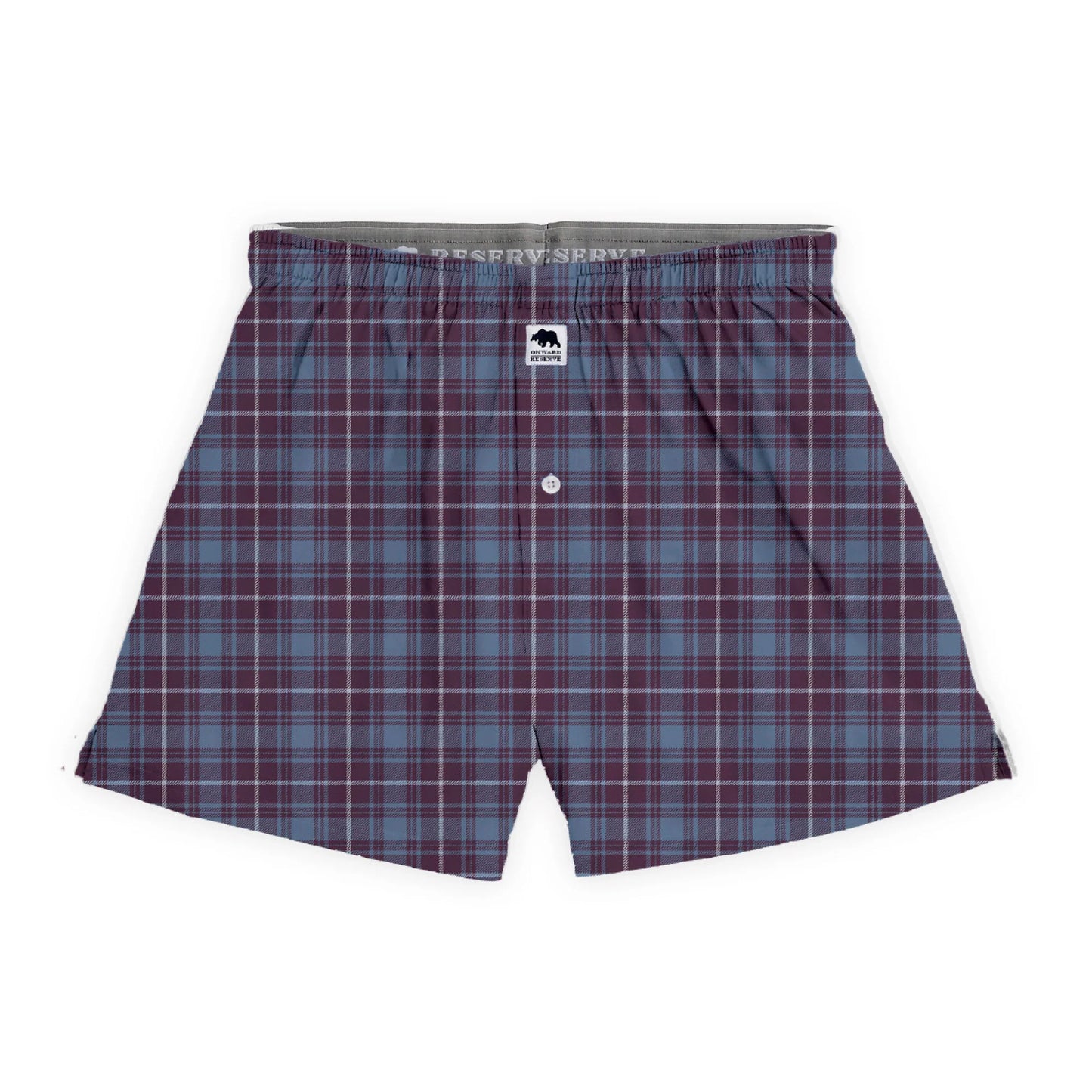 Onward Reserve Dutton Plaid Performance Boxer - Plum