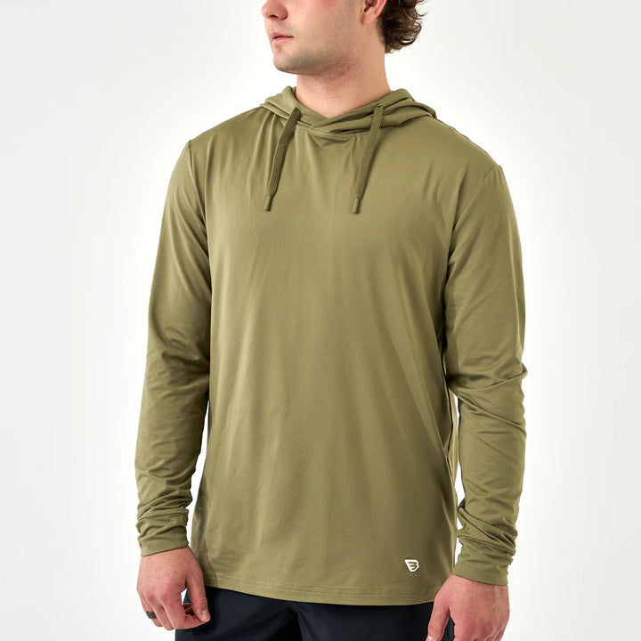 Burlebo Men’s Performance Hoodie - Sea Breeze Green