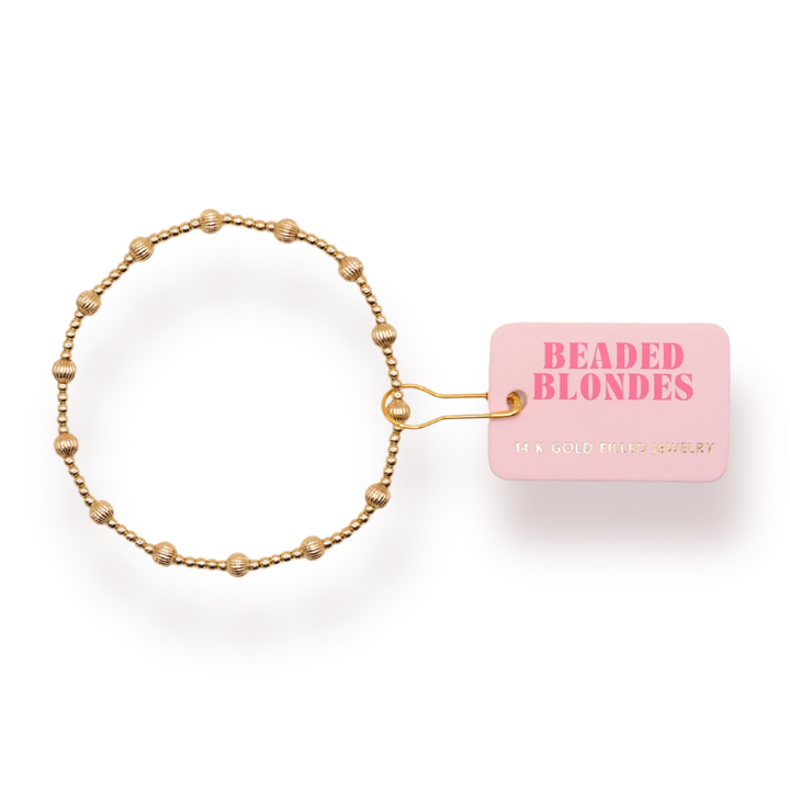 Beaded Blondes Lively Fluted Bracelet