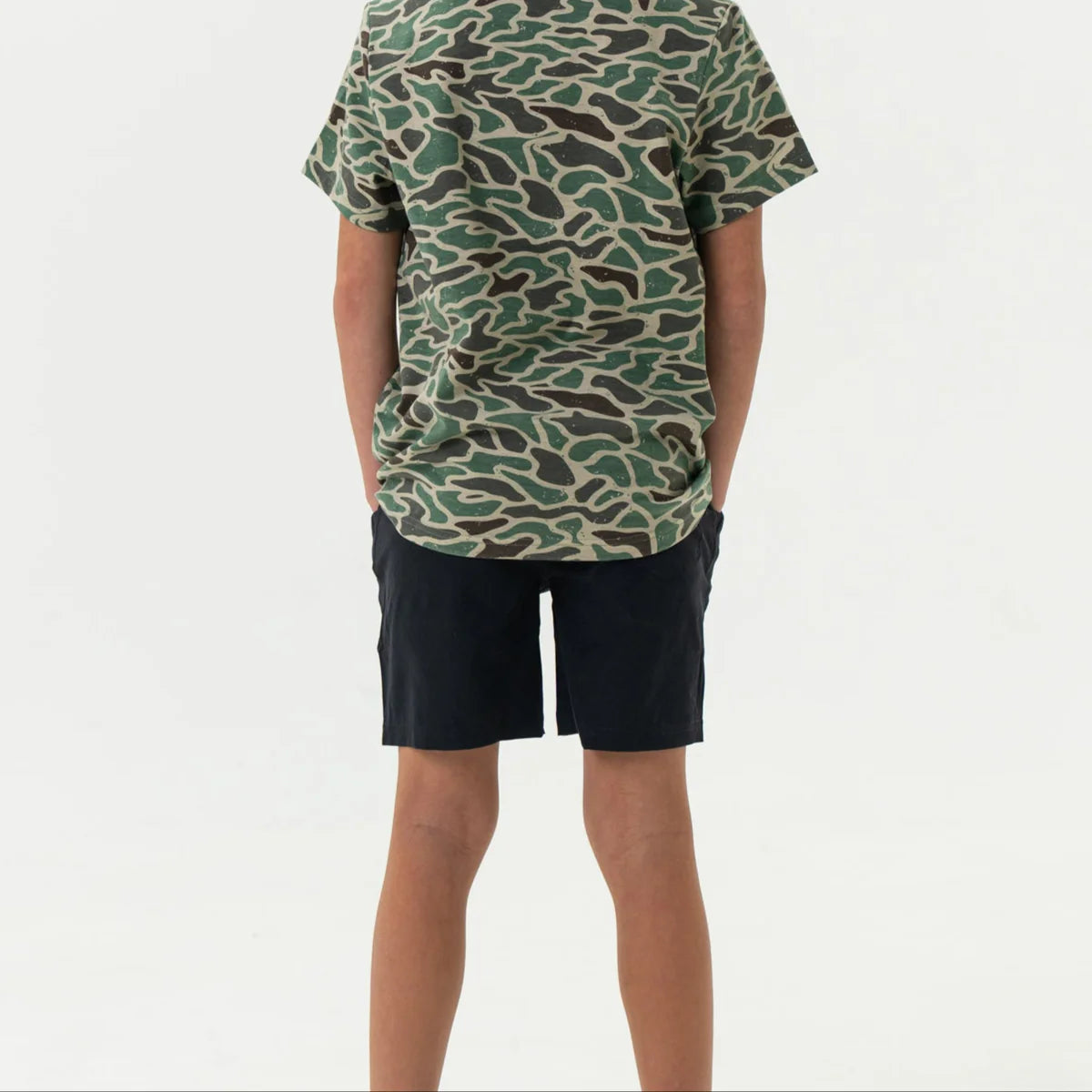 Burlebo Youth Athletic Short - Heathered Black