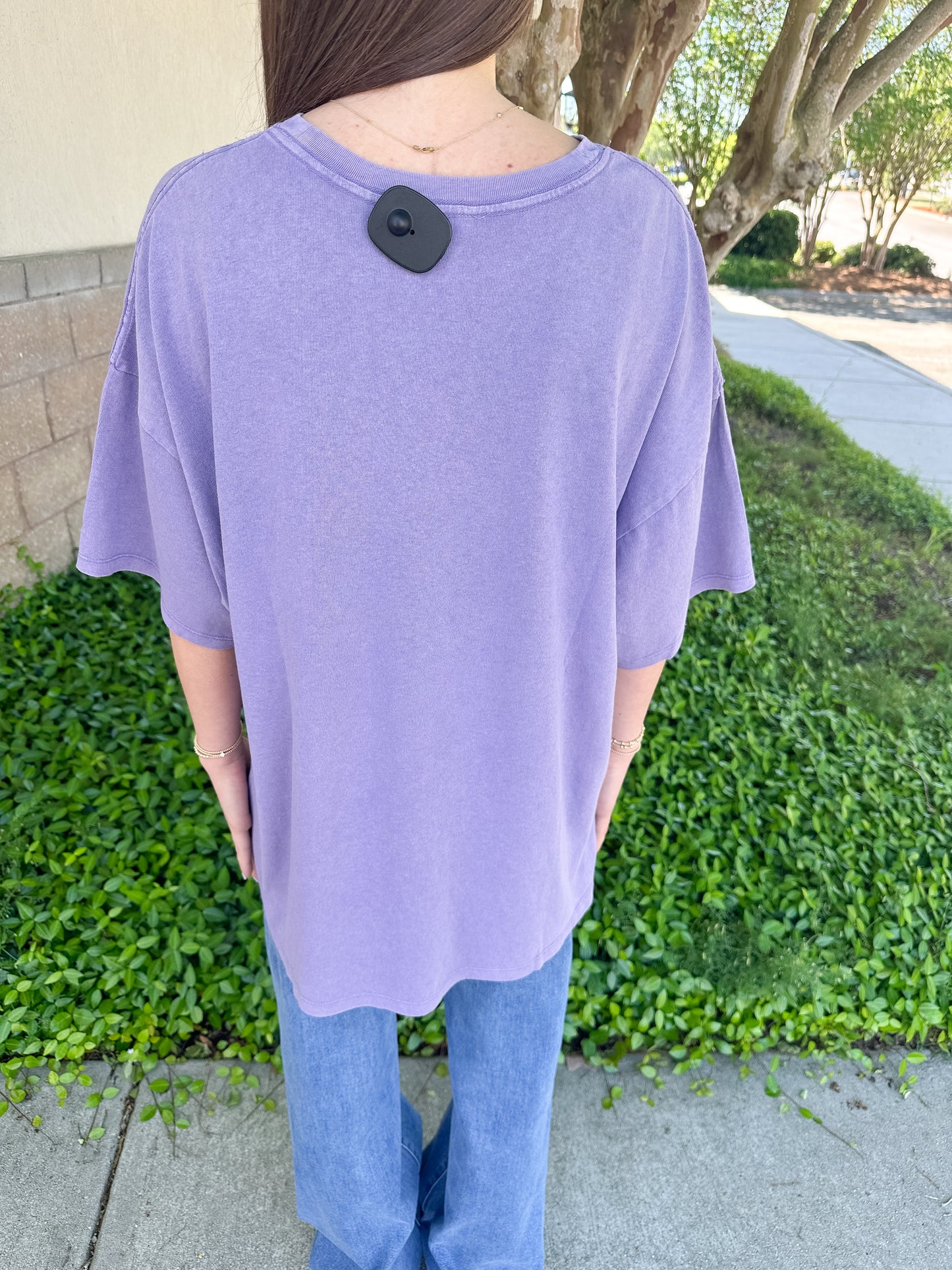 Hana Basic Tee - Dusty Purple
