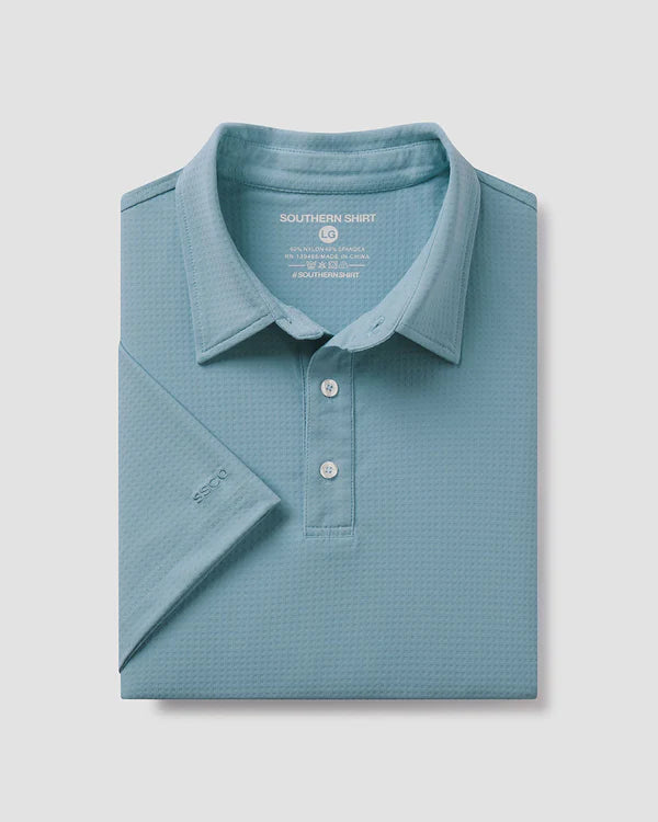 SSCO Men’s Next Level Performance Polo - Smoke Blue
