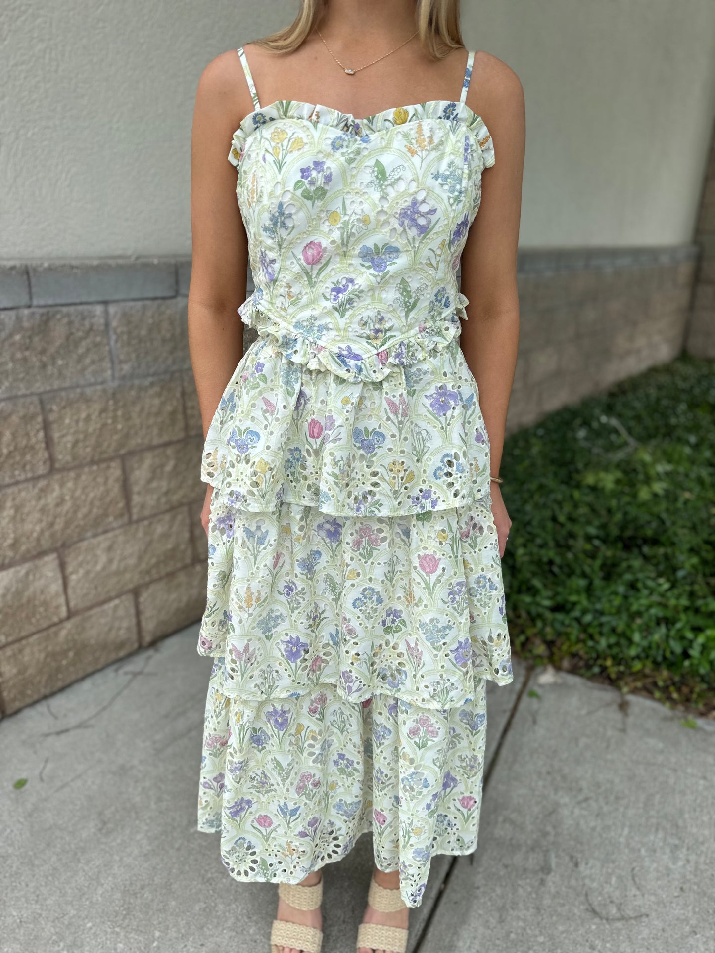 Angela Tiered Midi Dress