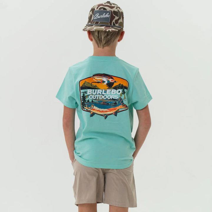 Burlebo Youth Burlebo Outdoors Angler S/S T-Shirt - Island Reef