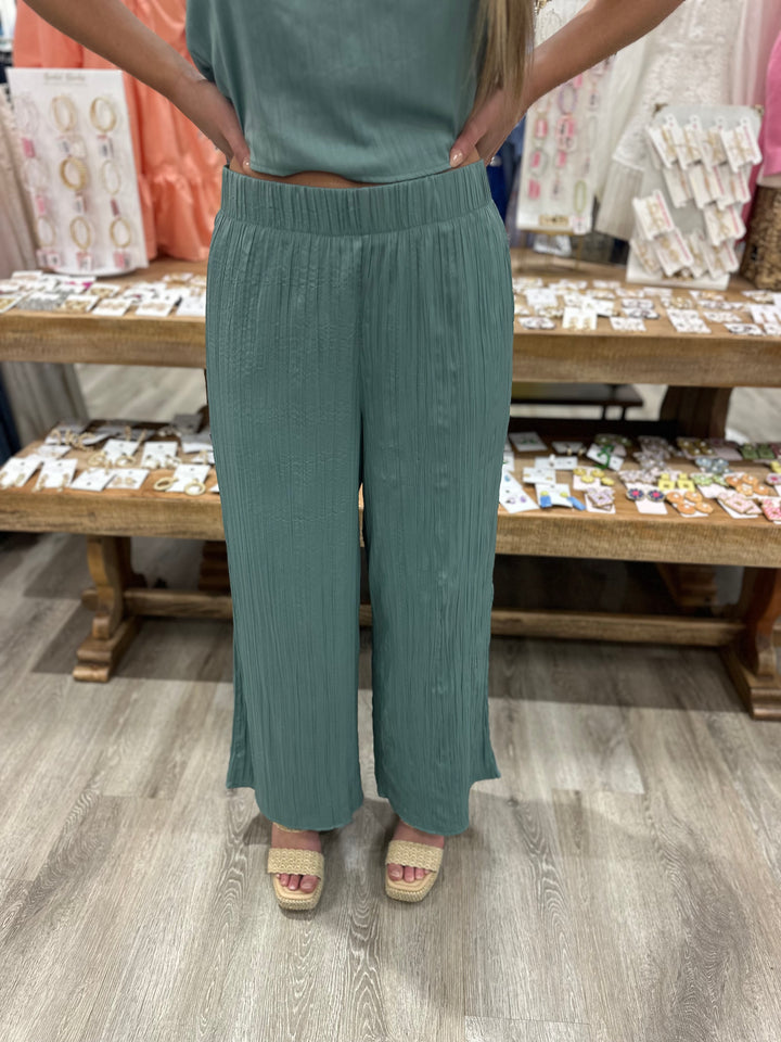 Sunset Satin Crinkle Pant