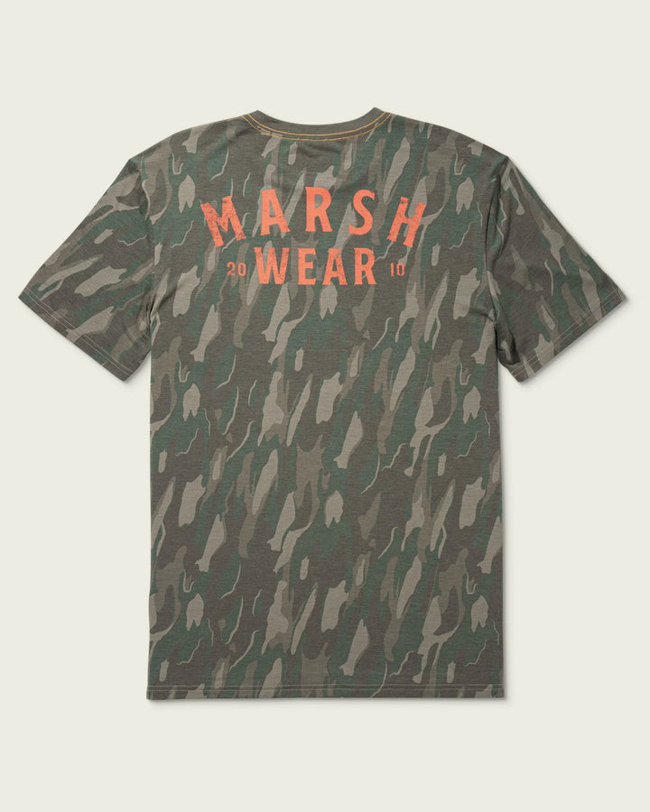 Marsh Wear Men’s S26 Stackhouse Hagood S/S T-Shirt - Thyme Lowland Camo