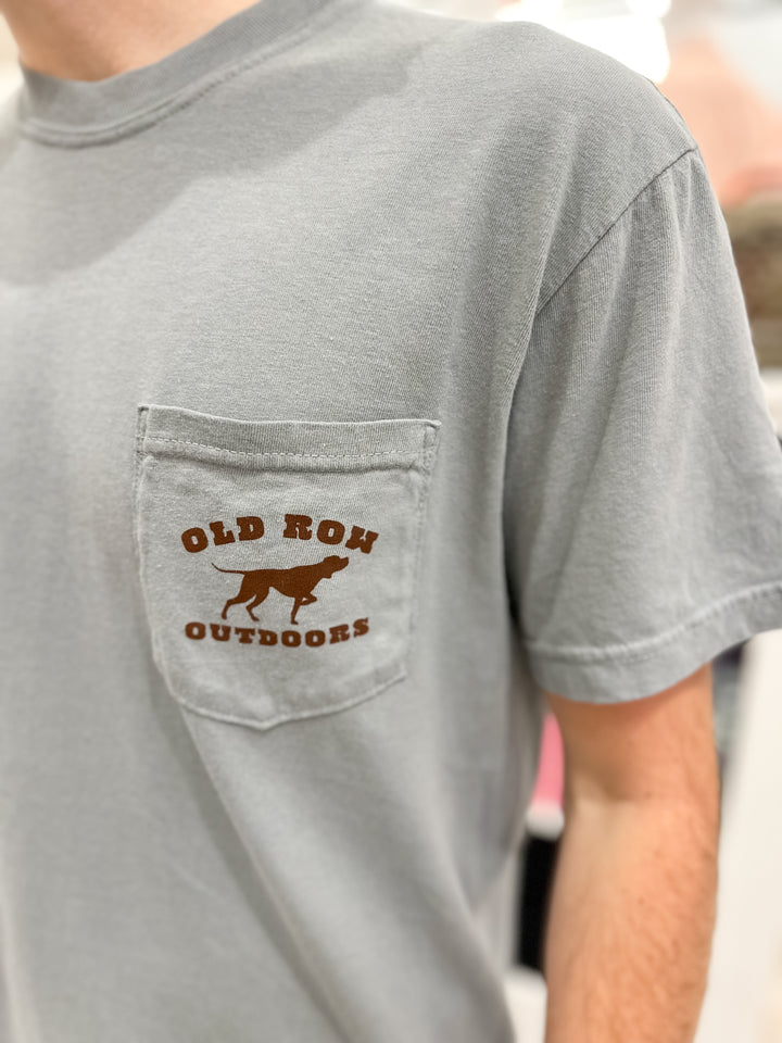 Old Row GBC Retro Can Camo S/S Pocket T-Shirt - Granite