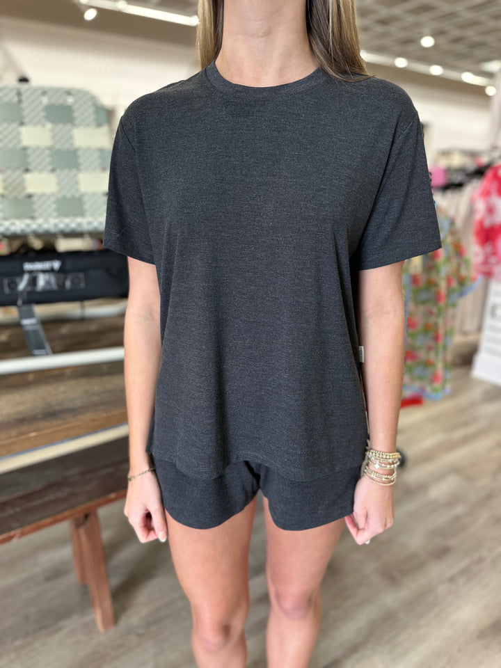 Free Fly Women’s Bamboo Flex Sunday Tee - Heather Black