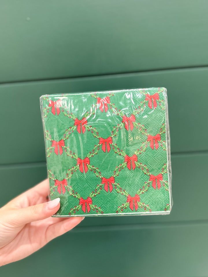 MS Cocktail Napkins - Holiday Trellis