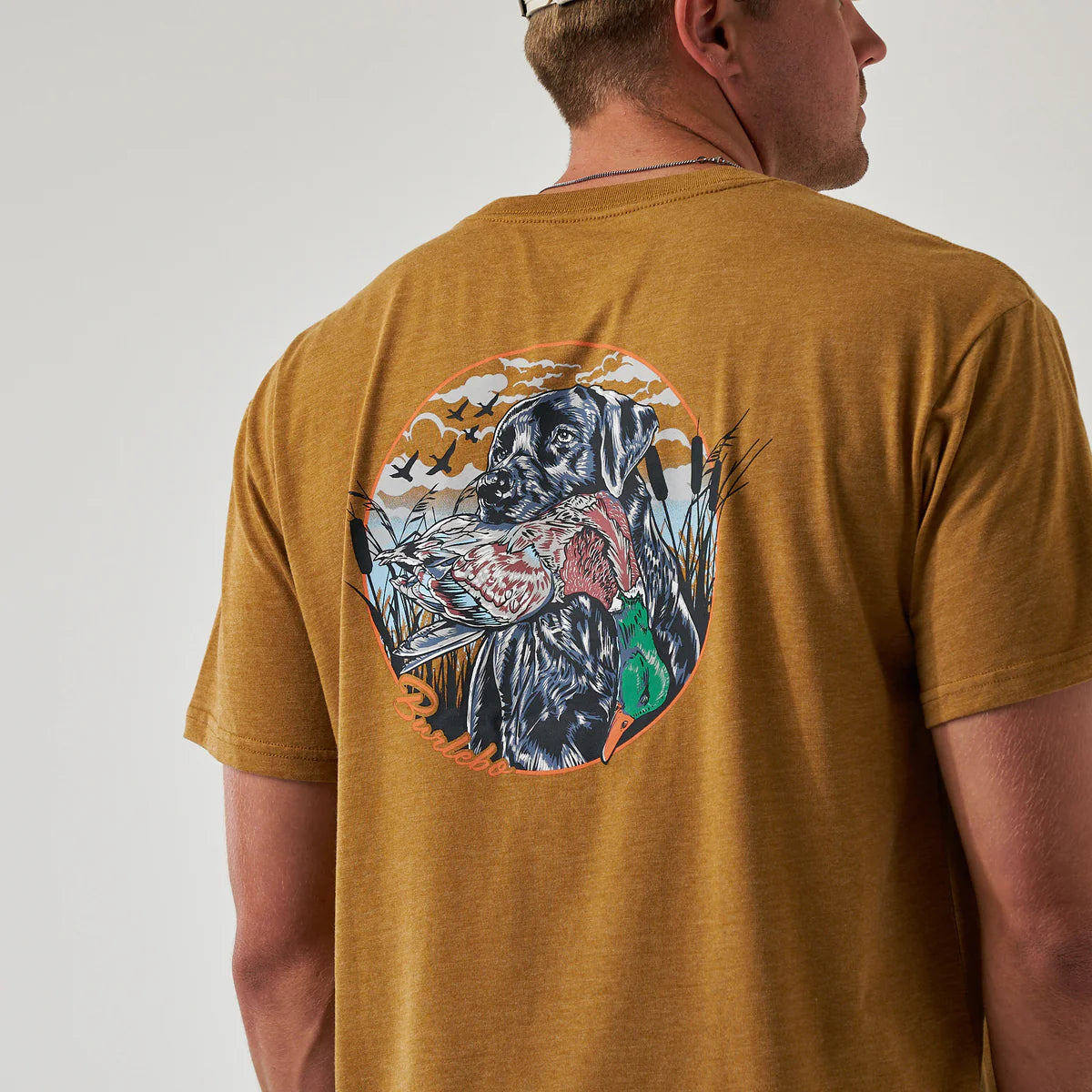 Burlebo Men’s Duck Dog Pocket T-Shirt - Light Brown
