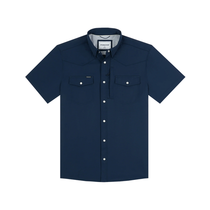 Poncho Men’s “The Del Mar” S/S Regular Shirt - Navy