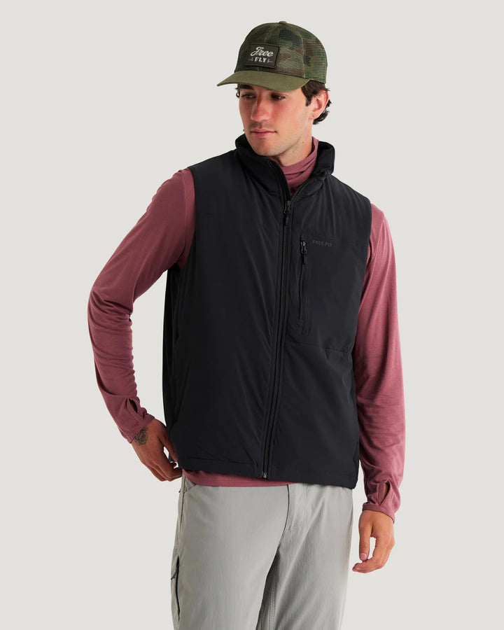 Free Fly Mens Coldvale Insulated Vest - Black