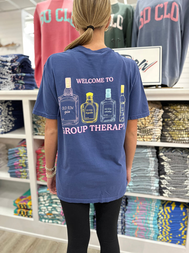 Old Row Group Therapy Pocket S/S T-Shirt - China Blue