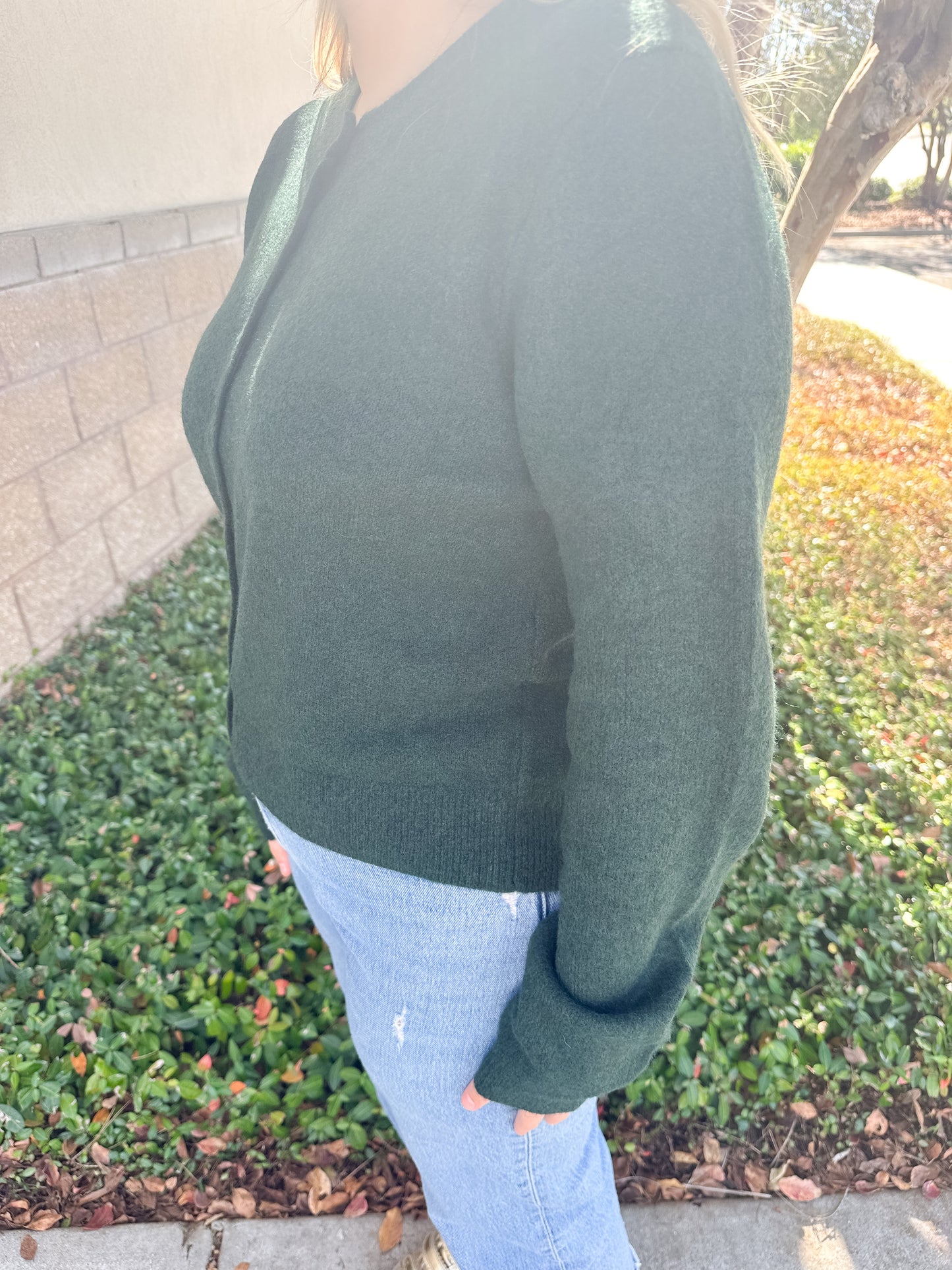 Medina Cozy Cardigan - Garden Green