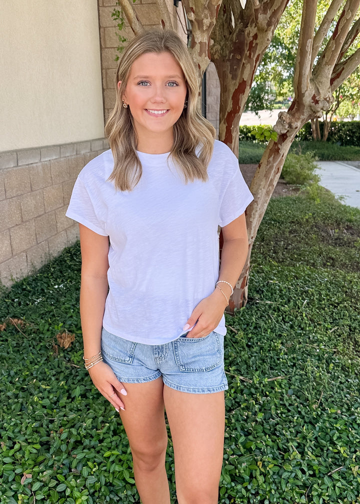 Modern Slub Tee - White