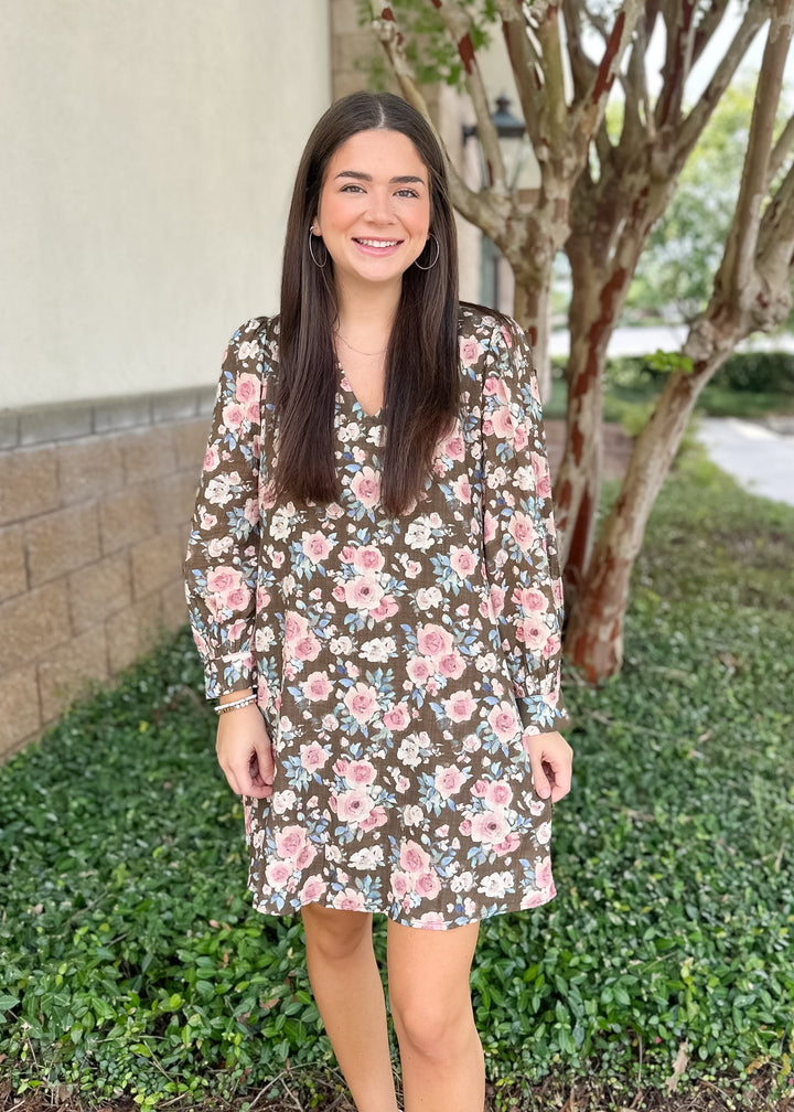 Margaret Floral Long Sleeve Dress