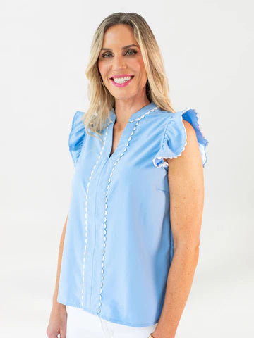 Kira Top - Blue