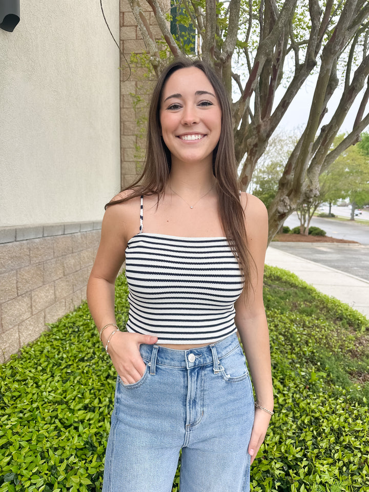 Caffari Stripe Tube Top - Eclipse Navy