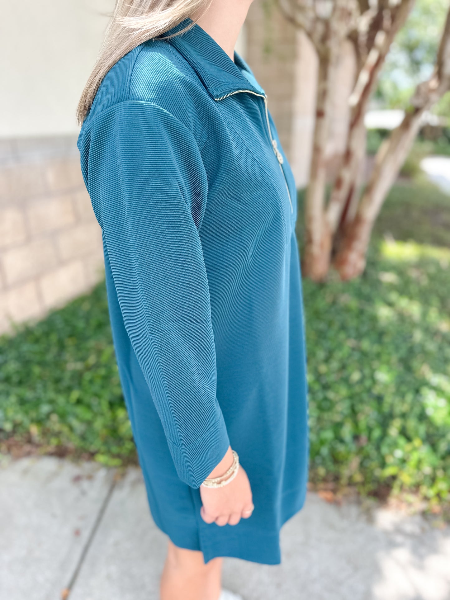 Raven Dress - Gulf Blue