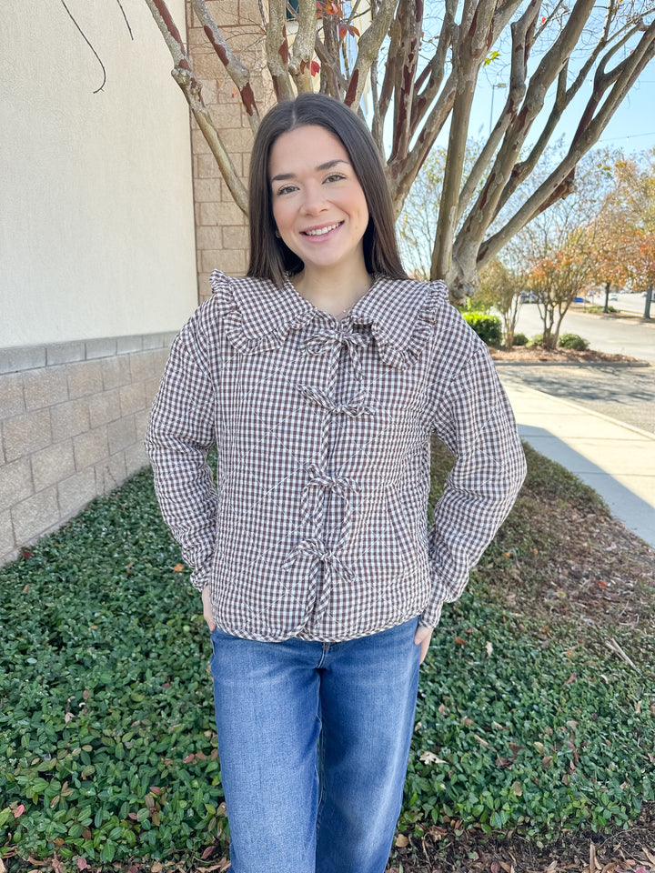 Callie Gingham Jacket