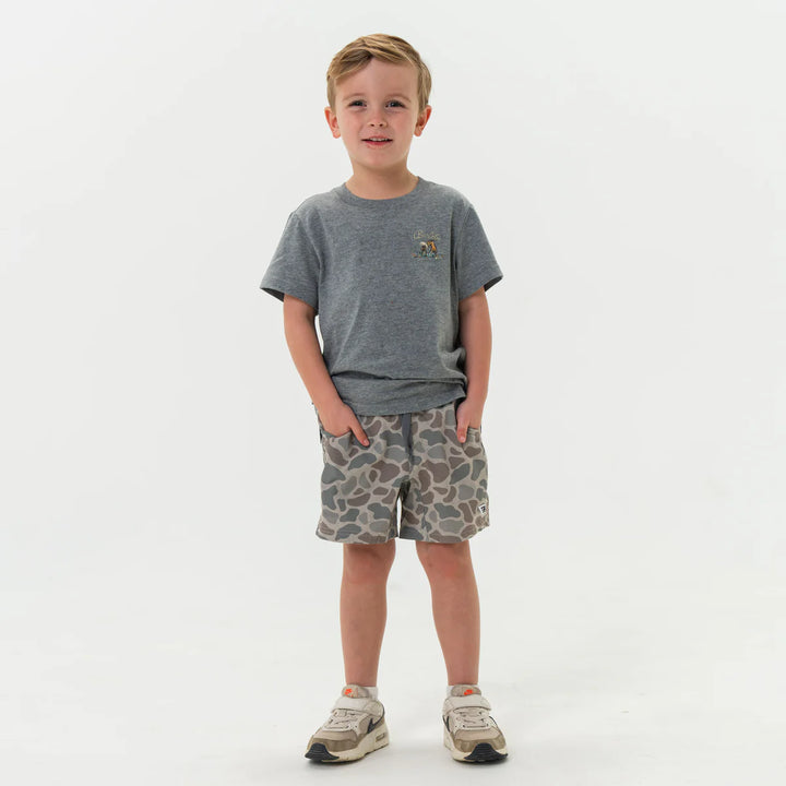 Burlebo Youth Athletic Short - Classic Deer Camo