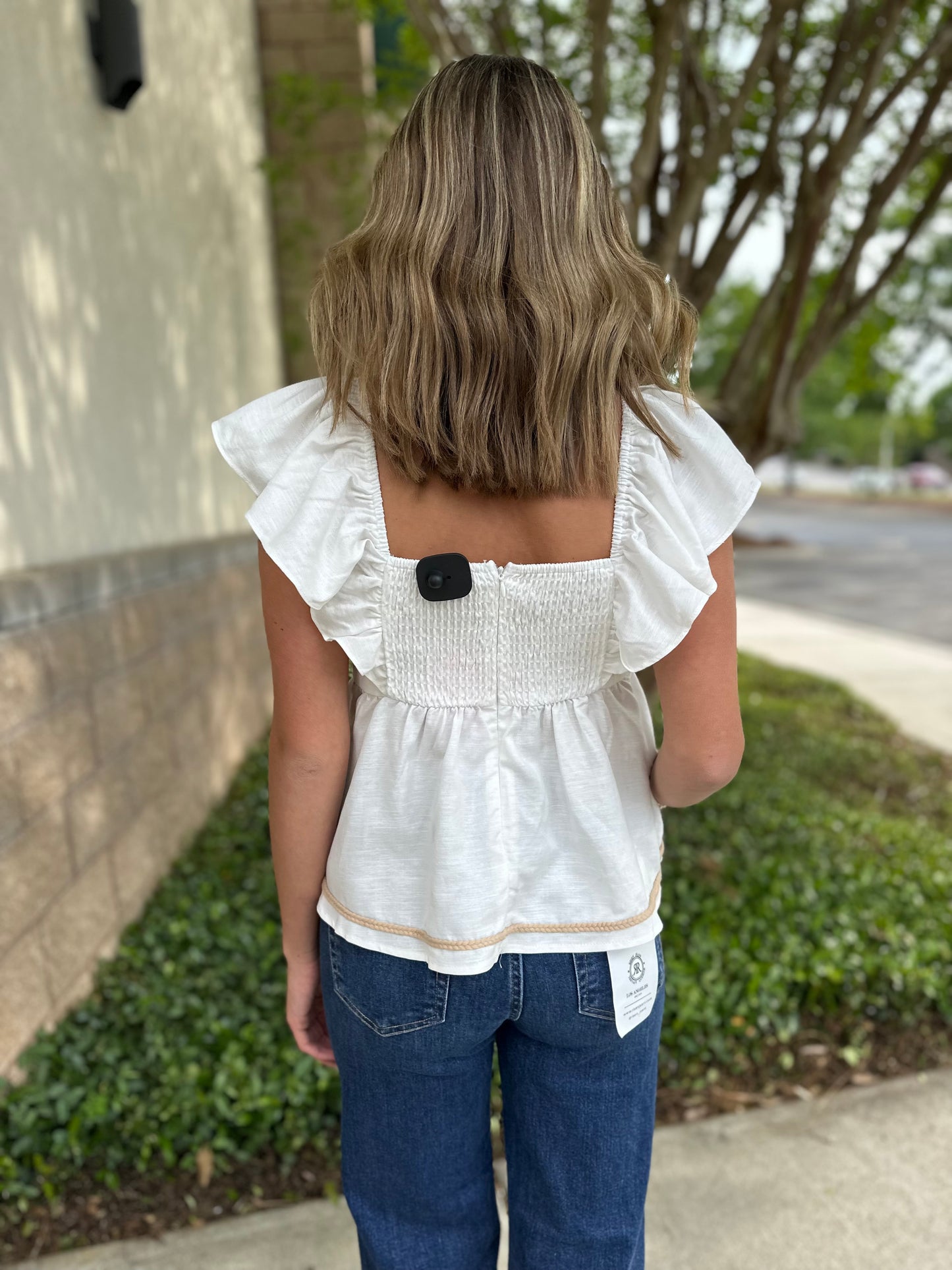 Eva Rope Ruffle Top