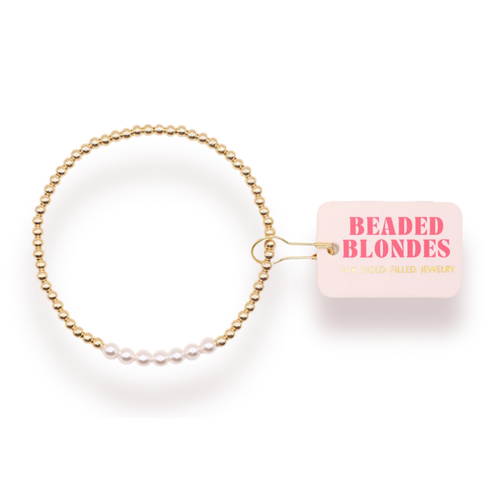 Beaded Blondes Sophia Pearl Bracelet